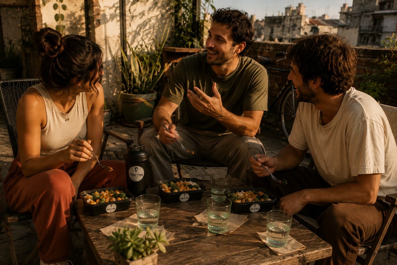 Compartiendo con amigos